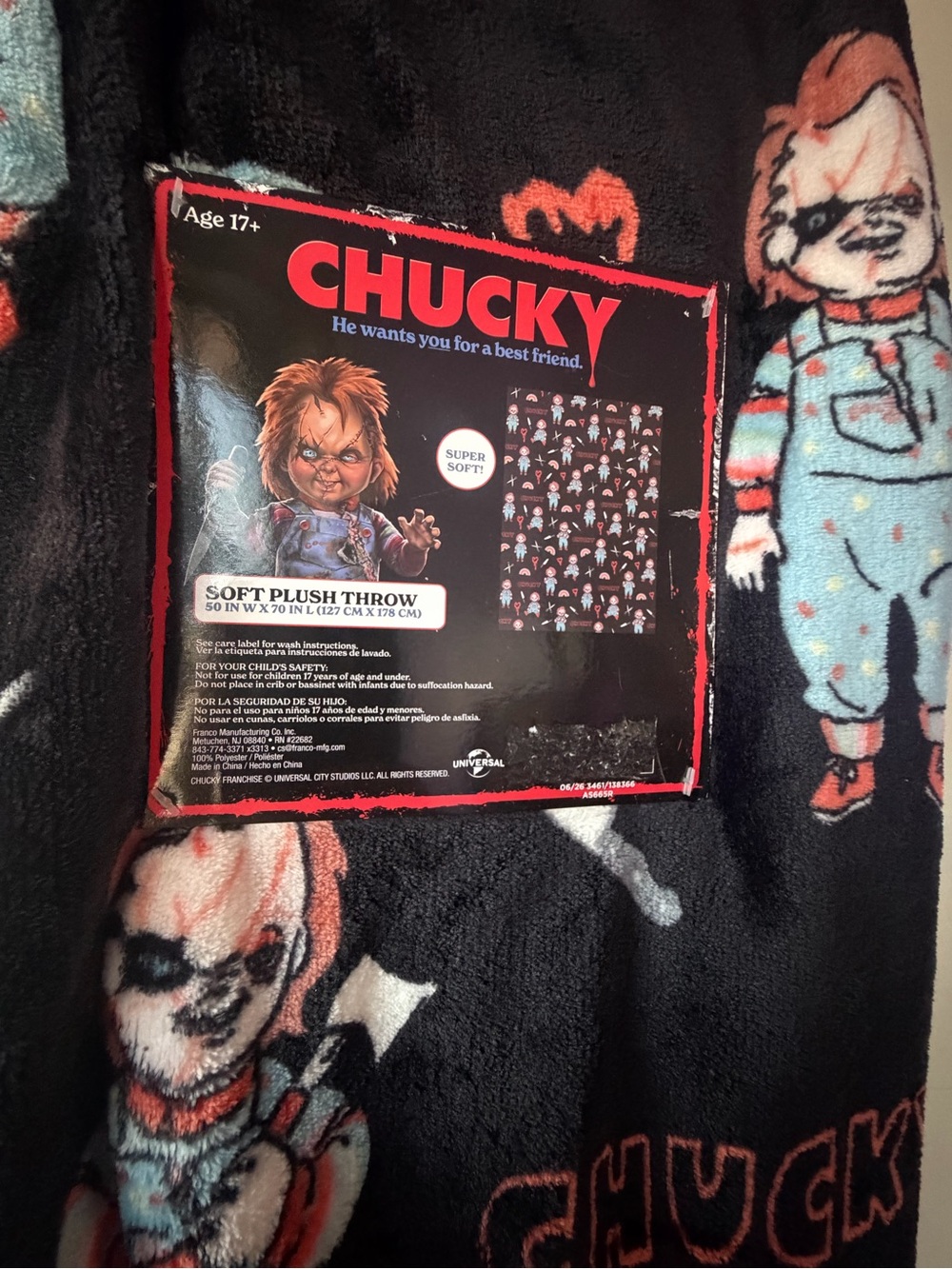 Chucky throw blanket